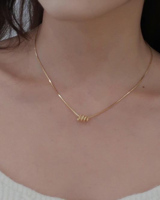 Pinecone necklace